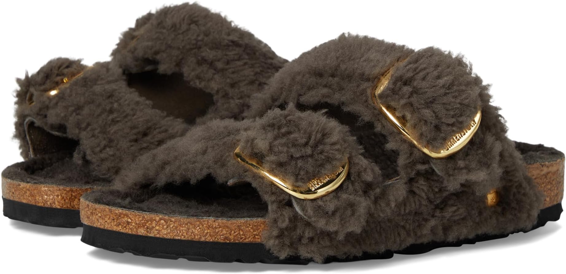 Сандалии Birkenstock Arizona Big Buckle Teddy, Concrete Gray