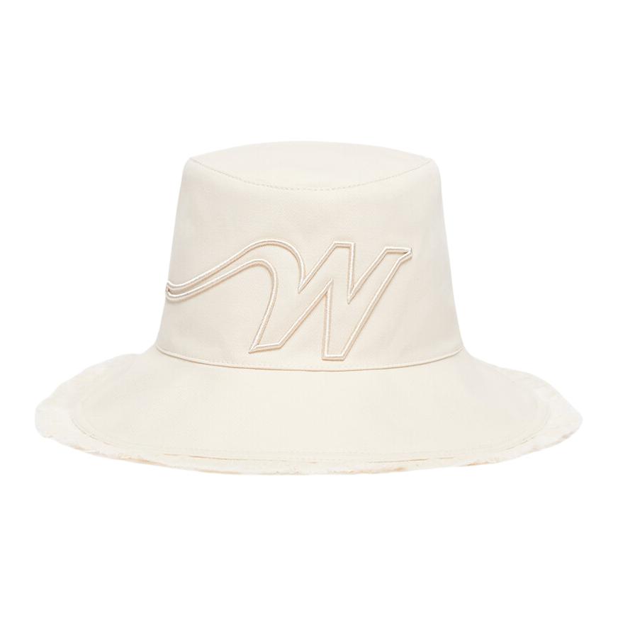 

MaxMara Оригинальная дизайнерская хлопковая шляпа-ведро для женщин Brown