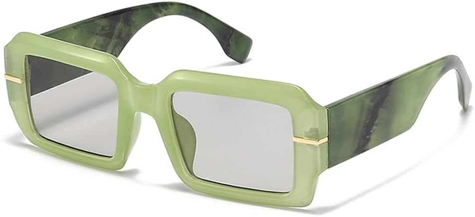 

Модные женские солнцезащитные очки класса люкс в стиле ретро, ​​мужские яркие, трендовые, двухцветные, солнцезащитные очки с защитой от УФ-излучения UV400 HVTVTLA, Green Light Gray