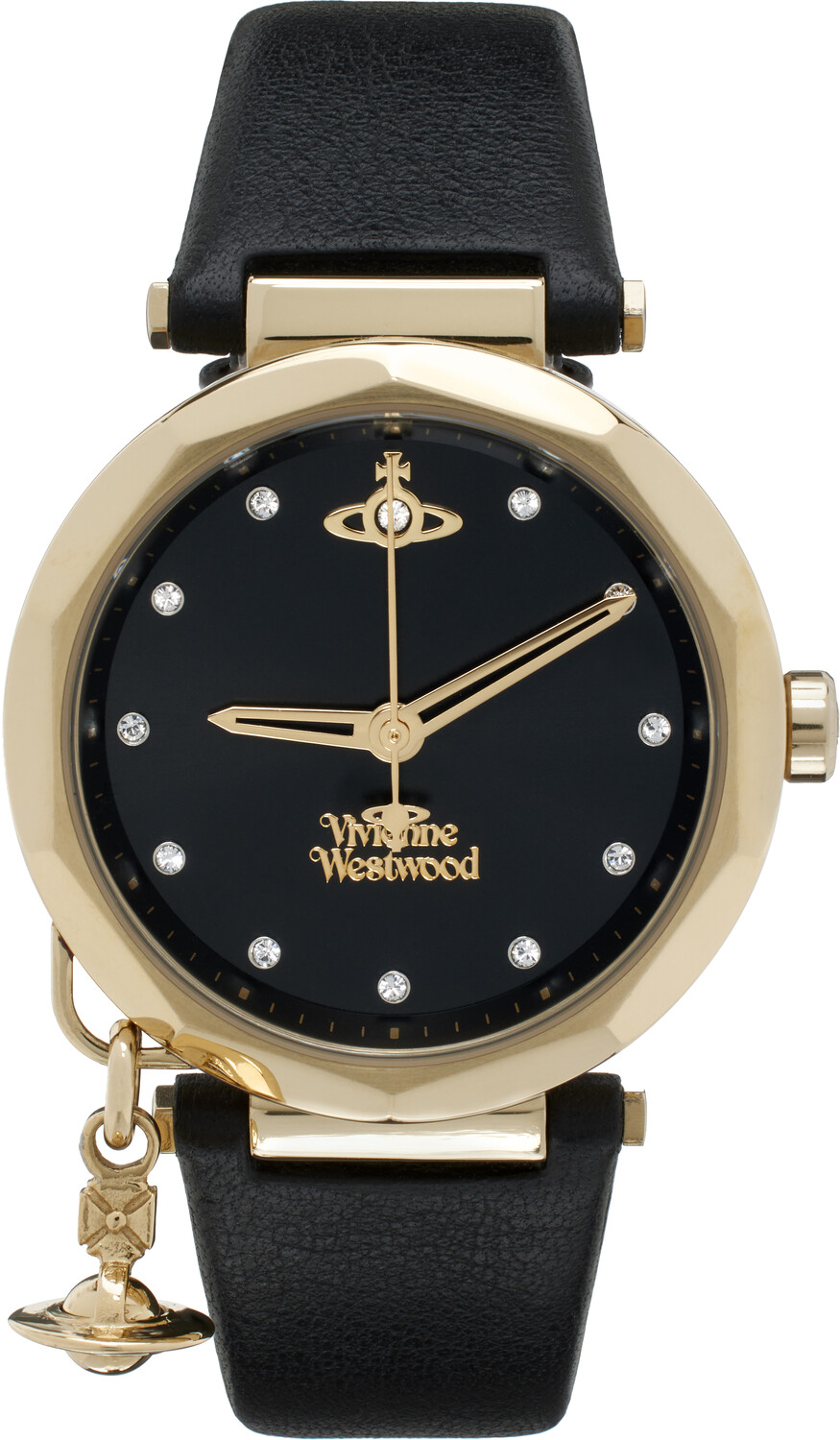 

Часы Poplar черного и золотого цвета Vivienne Westwood