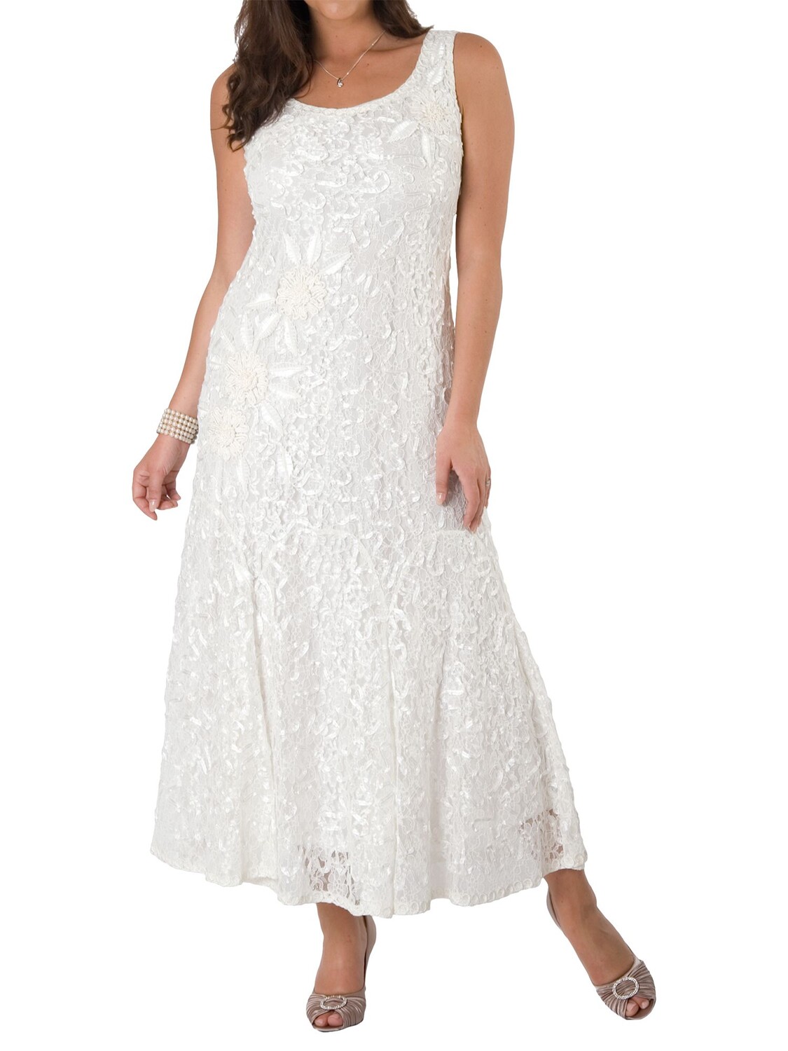 

Платье Chesca Lace Cornelli с вышивкой, цвет слоновой кости