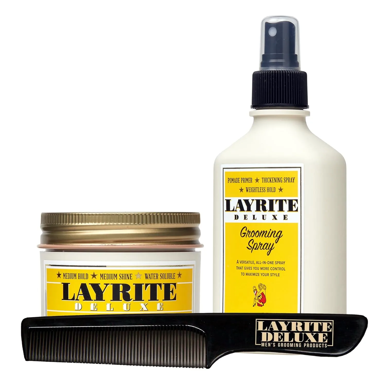 Набор Layrite Deluxe Original 4.25 унции + спрей для ухода + расческа — фото 2