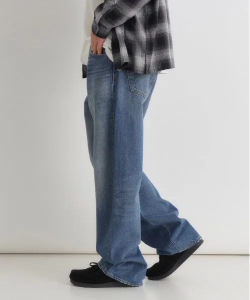 【Levi's】501 Свободные джинсы (светло-голубые / винтажная расцветка / универсальные) — фото 3