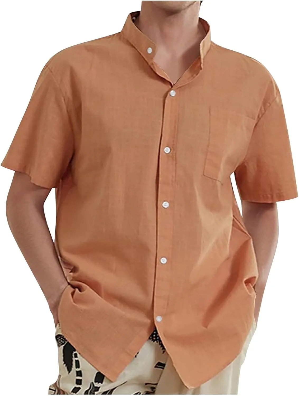 

Мужская летняя футболка с коротким рукавом и карманами