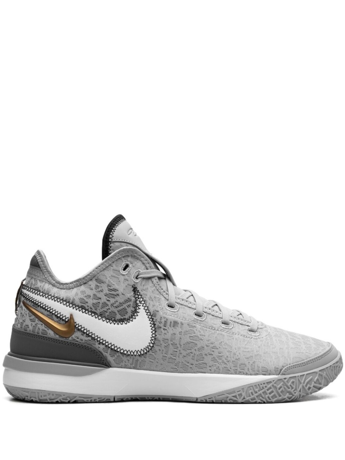 

Nike кроссовки Zoom LeBron NXXT Gen Wolf Grey Metallic Gold, серый