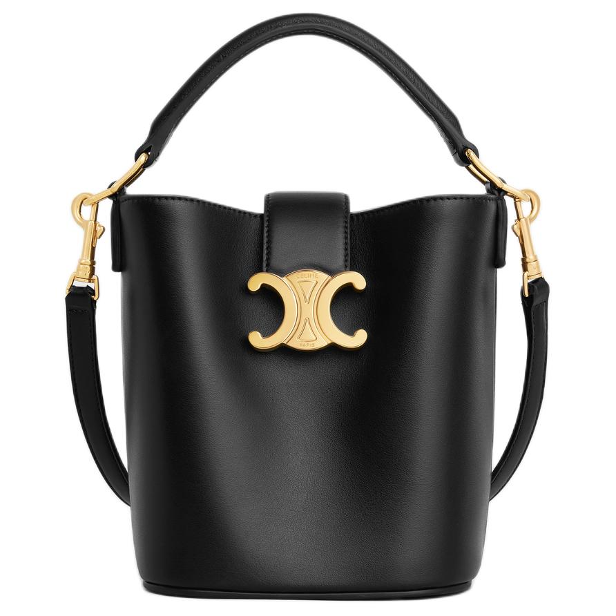 

CELINE Мини-сумка кроссбоди Louise Cow Leather для женщин, черная