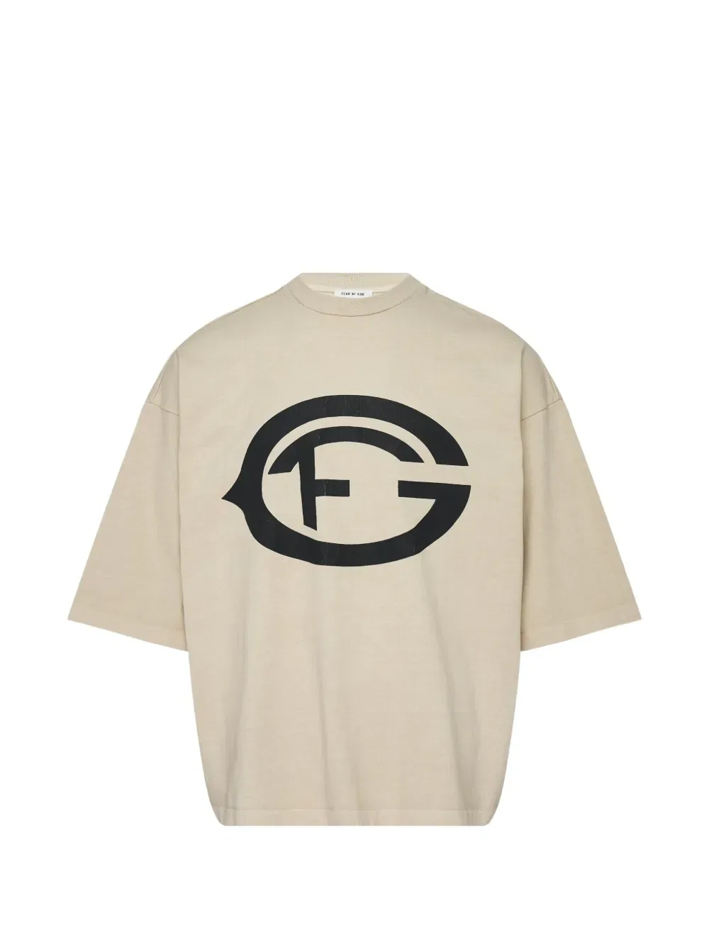 Футболка с короткими рукавами и логотипом Fear Of God, нейтральный
