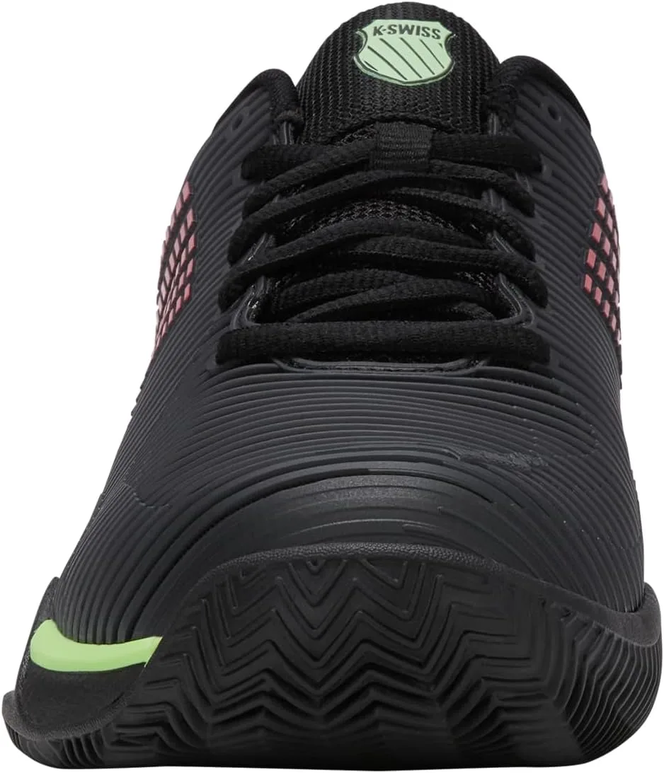 K-Swiss Мужские теннисные кроссовки Performance Hypercourt Express Hb - Highrise/Black/Neon Blaze — фото 3
