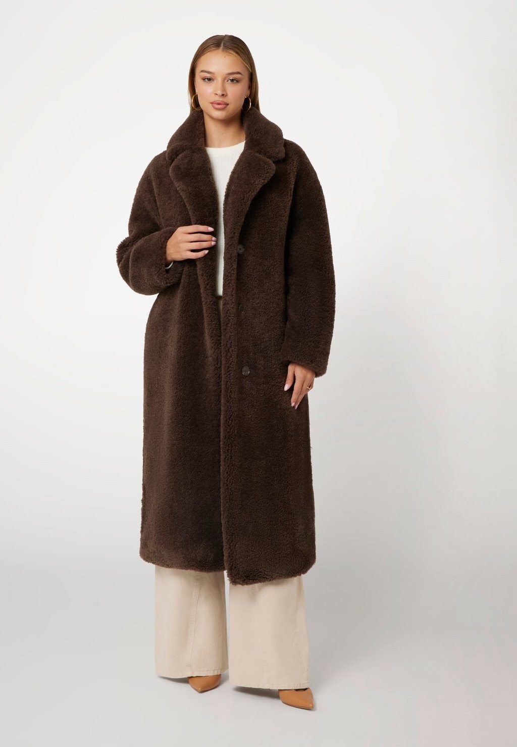 

Классическое пальто Guess, коричневый