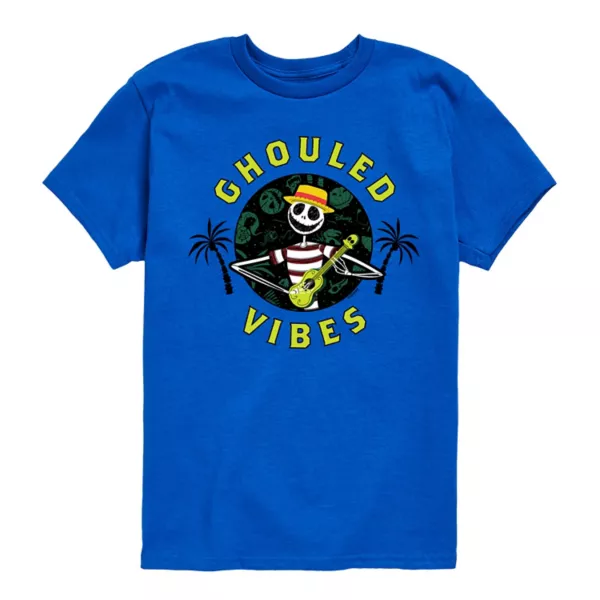 

Футболка с графическим принтом «Кошмар перед Рождеством» для мальчиков 8-20 лет Disney, синий