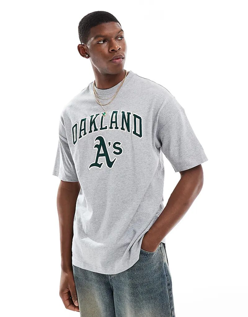

Футболка Oakland Athletics серого цвета New Era