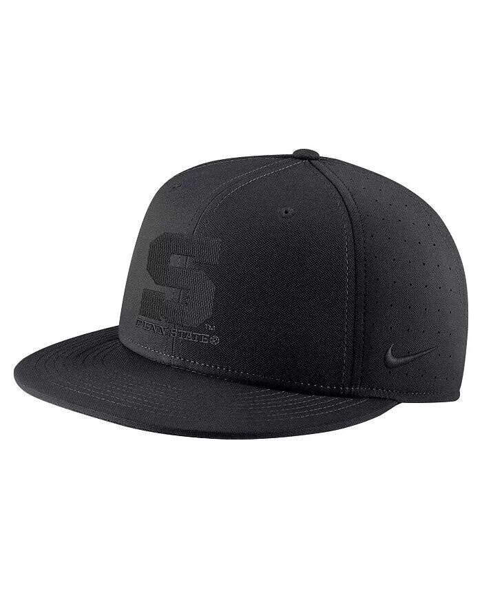 

Мужская черная кепка Penn State Nittany Lions Triple Black Performance Fitted Nike