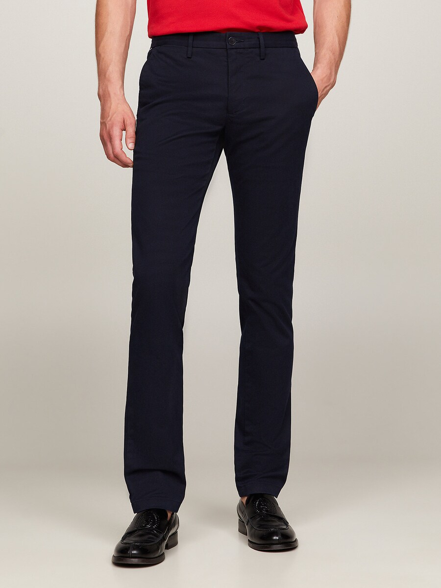 Узкие брюки-чинос TOMMY HILFIGER Bleecker 1985, marine blue — фото 2