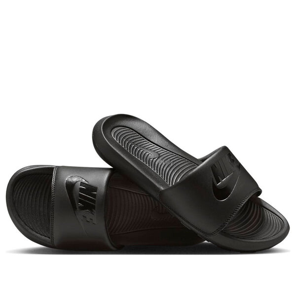 Тапочки victori one slide 'triple black' Nike, черный