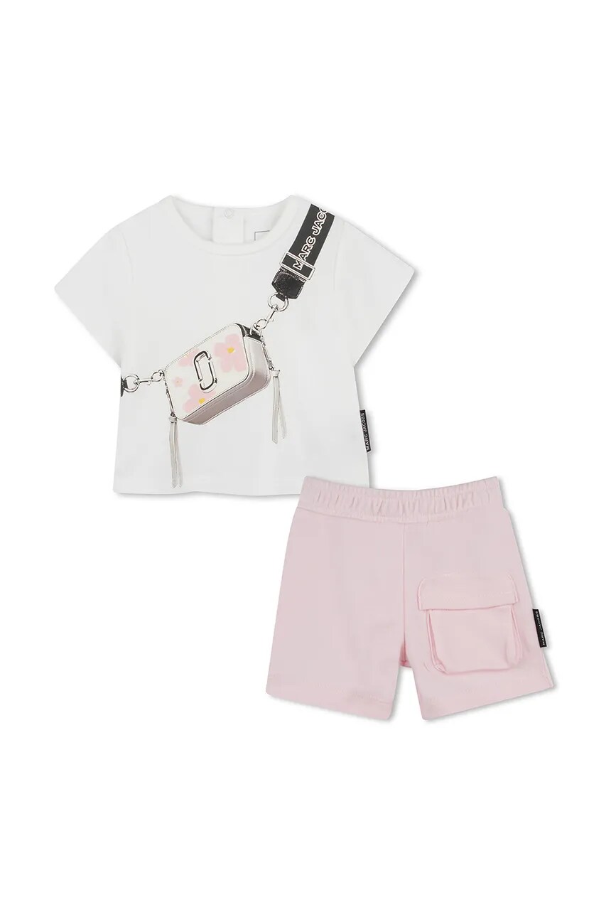 

Детский комплект из хлопка Marc Jacobs, розовый