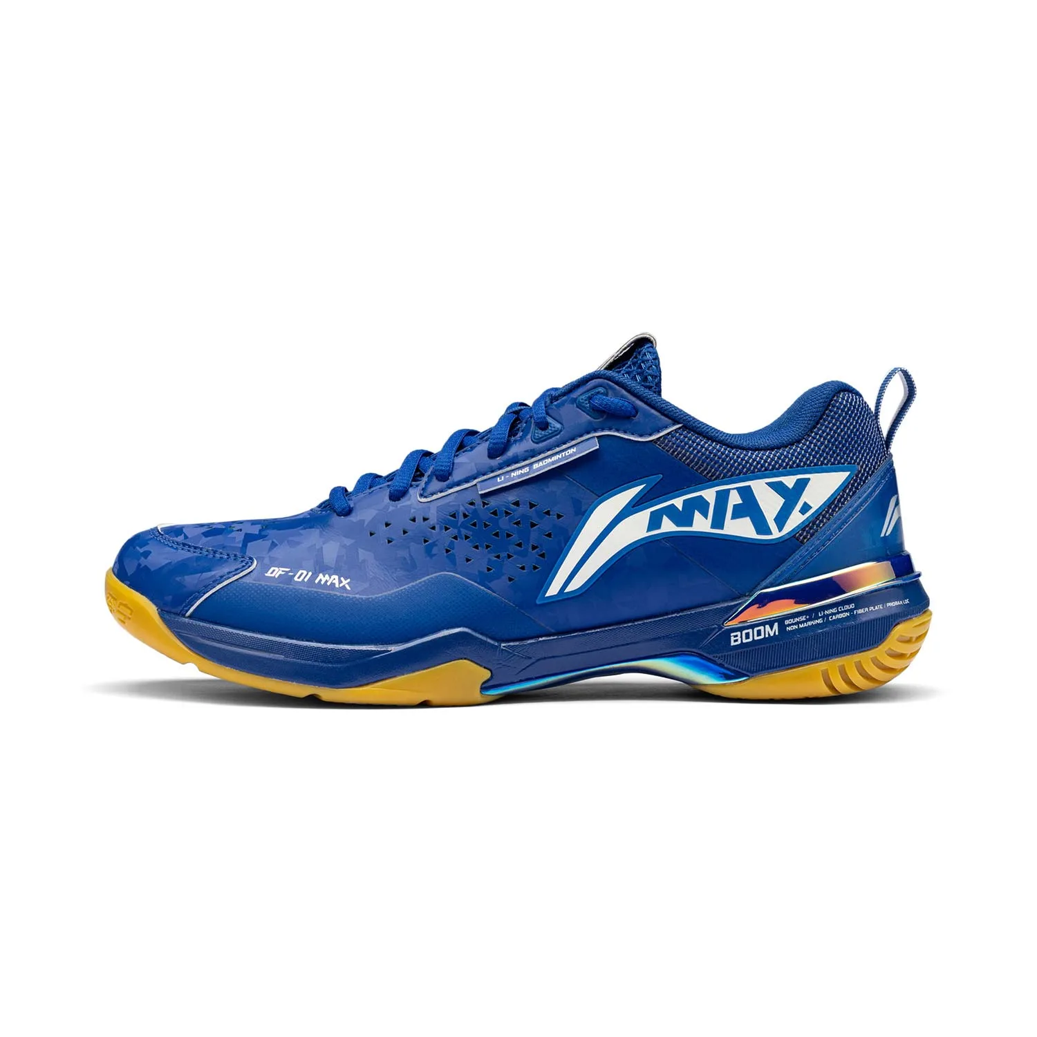 Кроссовки для бадминтона Li-Ning Textile, Synthetic Leather Slip Resistant Abrasion Resistant низкие унисекс синие красные — фото 4