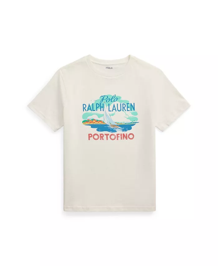 

Футболка с логотипом Big Boys Polo Ralph Lauren, белый