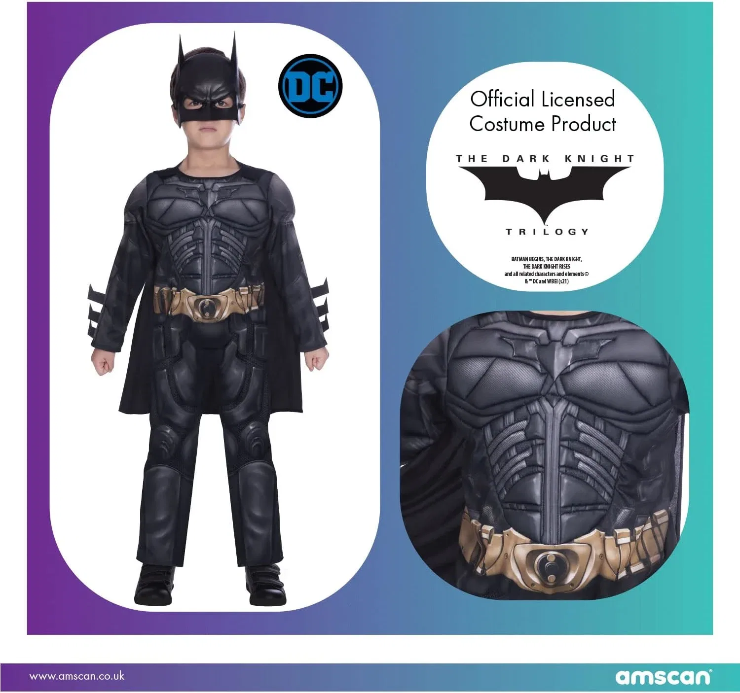 Костюм Batman, Amscan, черный — фото 4