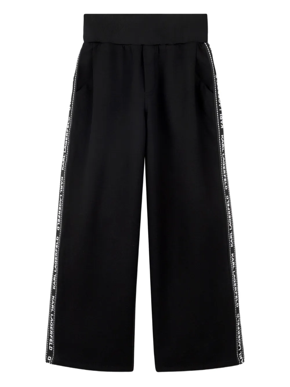 

Брюки с полосками KARL LAGERFELD KIDS, черный