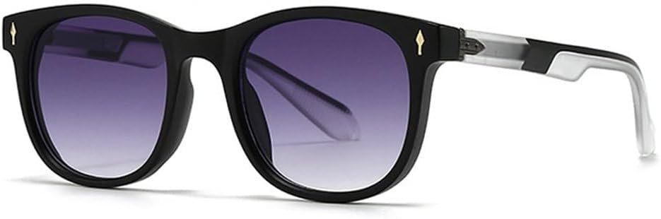 

Винтажные овальные солнцезащитные очки для женщин, модные солнцезащитные очки с заклепками для мужчин, синие солнцезащитные очки в стиле панк, солнцезащитные очки UV400 SKFGNX, Black Gray Gradient