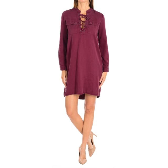 

Платье Tinkle с длинными рукавами и открытым вырезом 16f2dr19 женщина Eleven Paris, красный