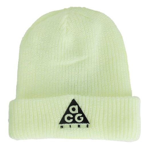 

Кепка Nike ACG Triangle logo Woolen Beanie 'Barely Volt Black', цвет barely volt/black