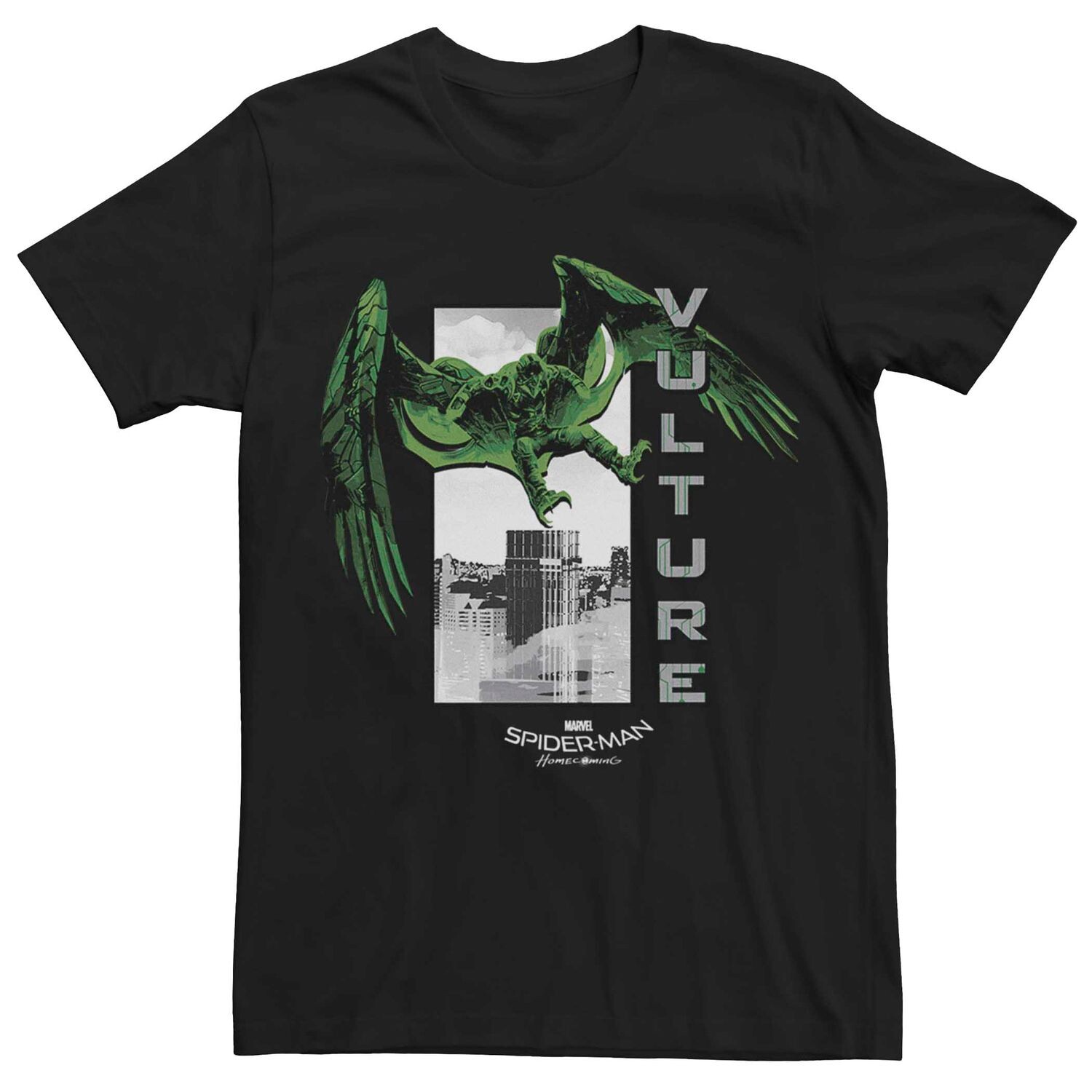 

Мужская футболка Marvel Spider-Man Soaring Vulture Licensed Character, черный