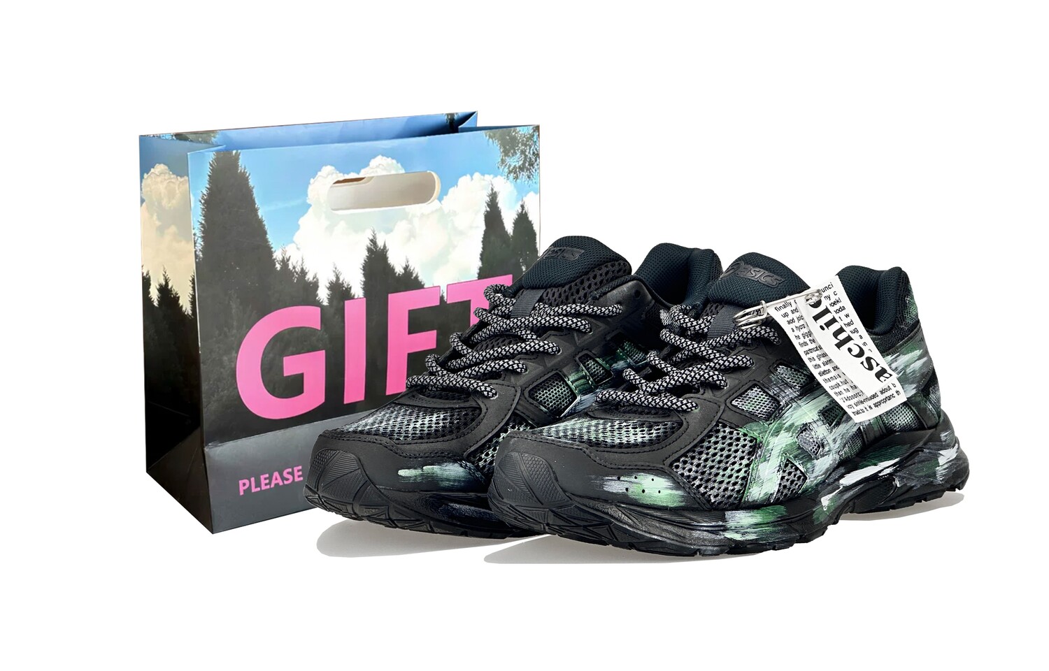 

Кроссовки для бега Gel-Contend 4 мужские с низким верхом, цвет черный/зеленый Asics