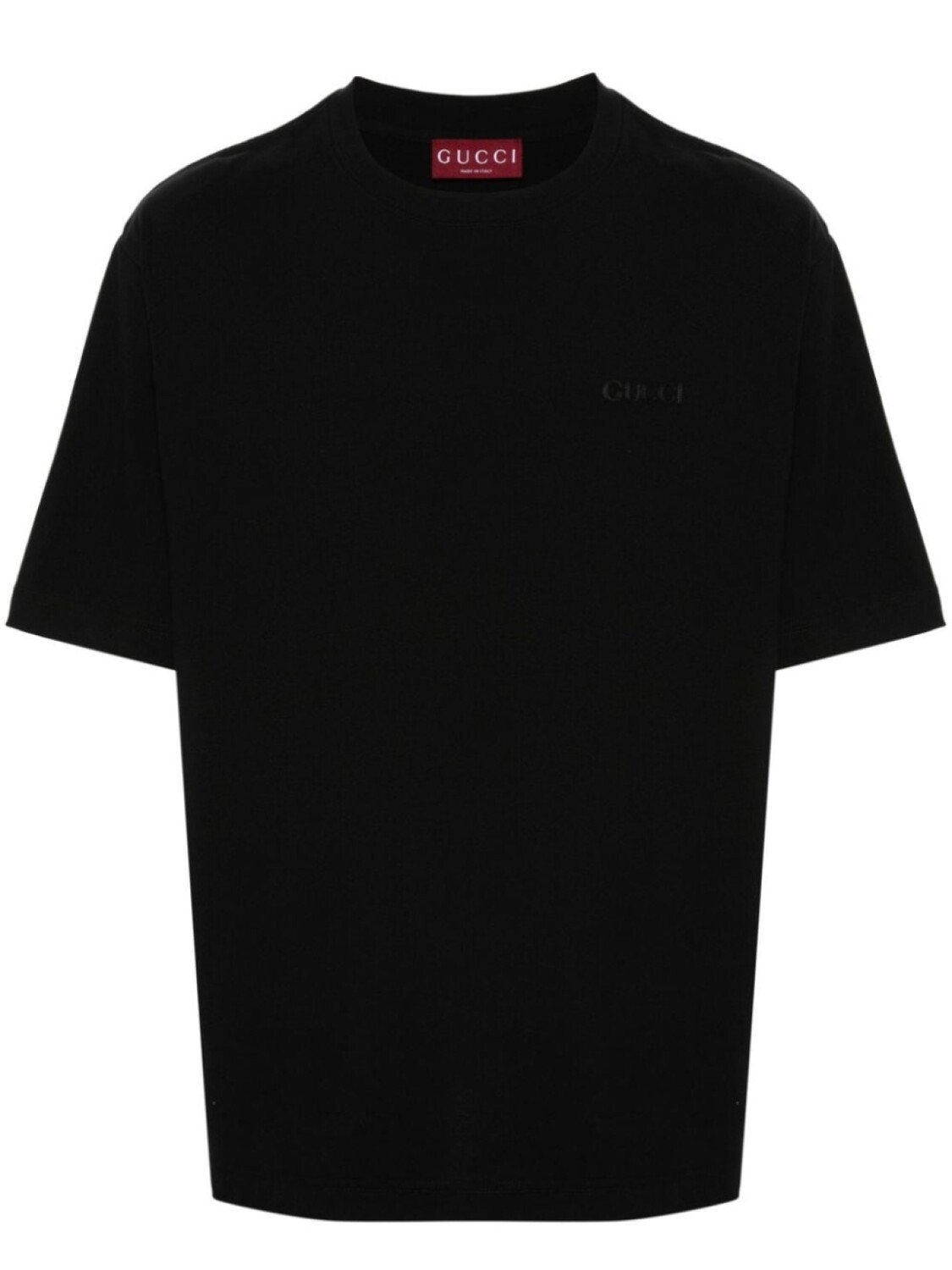 

Gucci футболка с вышитым логотипом, черный