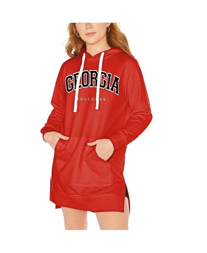

Женское платье-свитшот с капюшоном Red Georgia Bulldogs Take a Knee реглан Gameday Couture