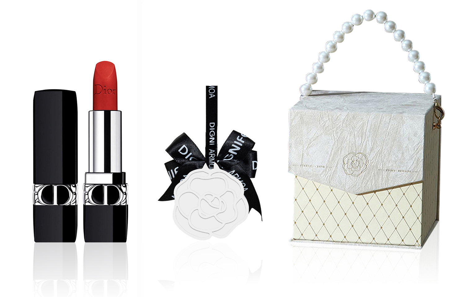 DIOR Винтажный набор для макияжа chanel inspired box легко растушевывается велюр натуральный стойкий матовый финиш — фото 3