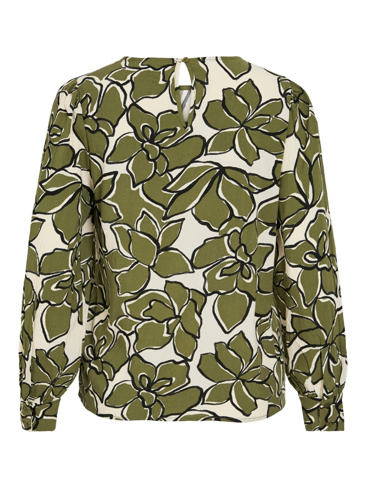 

Блузка Vila, цвет khaki/creme