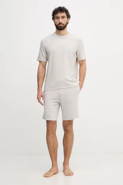 Футболка из модала Shirt BOSS, серый — фото 2