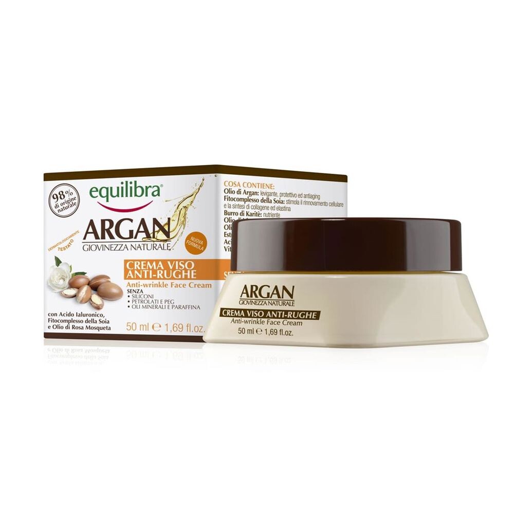 

Крем против морщин Crema facial antiarrugas de argán Equilibra, 50 мл