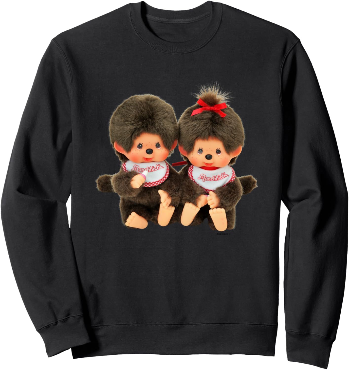 

Толстовка с графическим принтом Monchitch Monchhichi, черный
