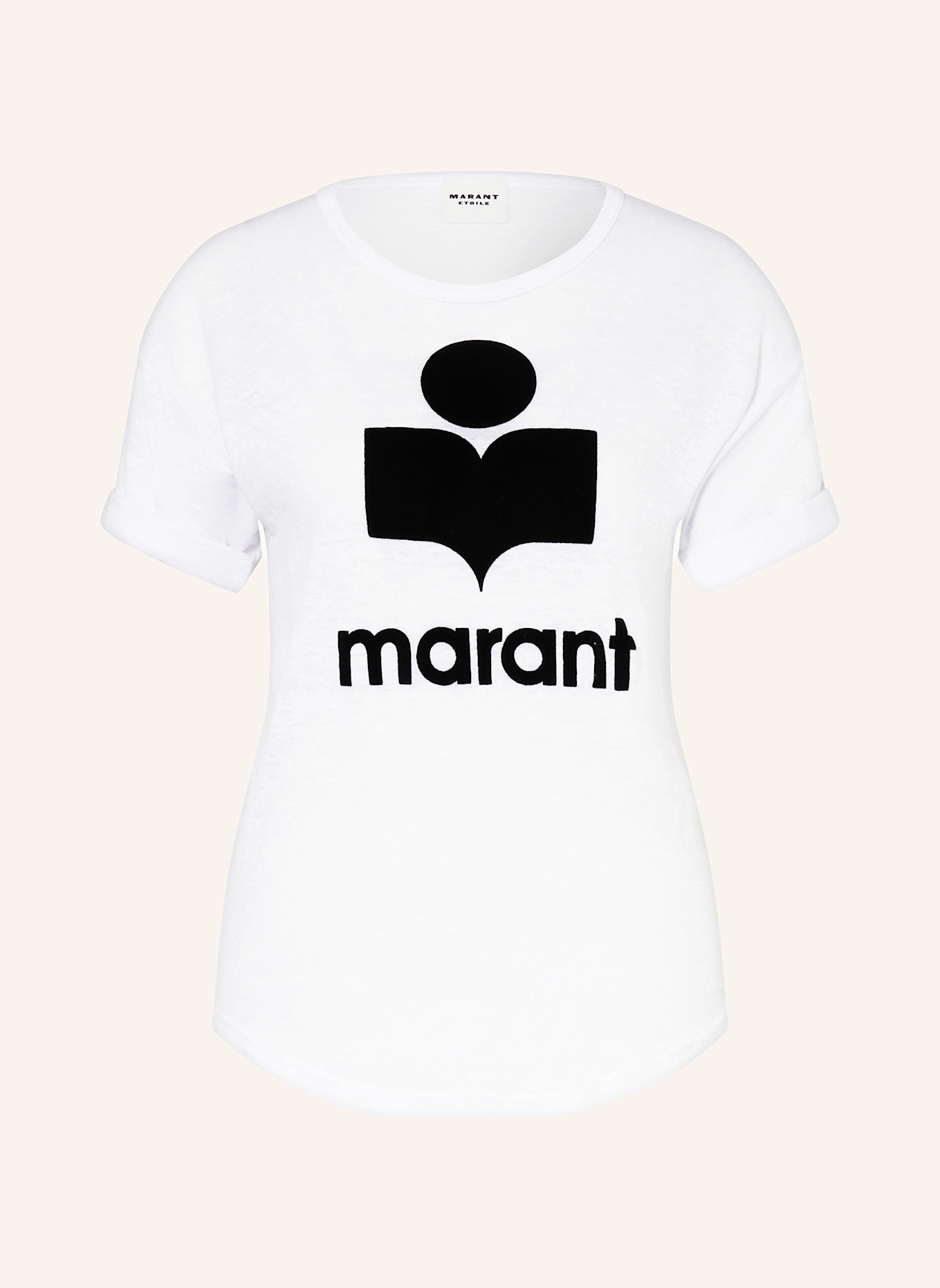 

Футболка колди из льна Marant Étoile, белый