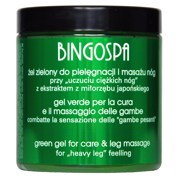 

Зеленый гель для массажа ног с экстрактом гинкго билоба, 250 г Bingospa