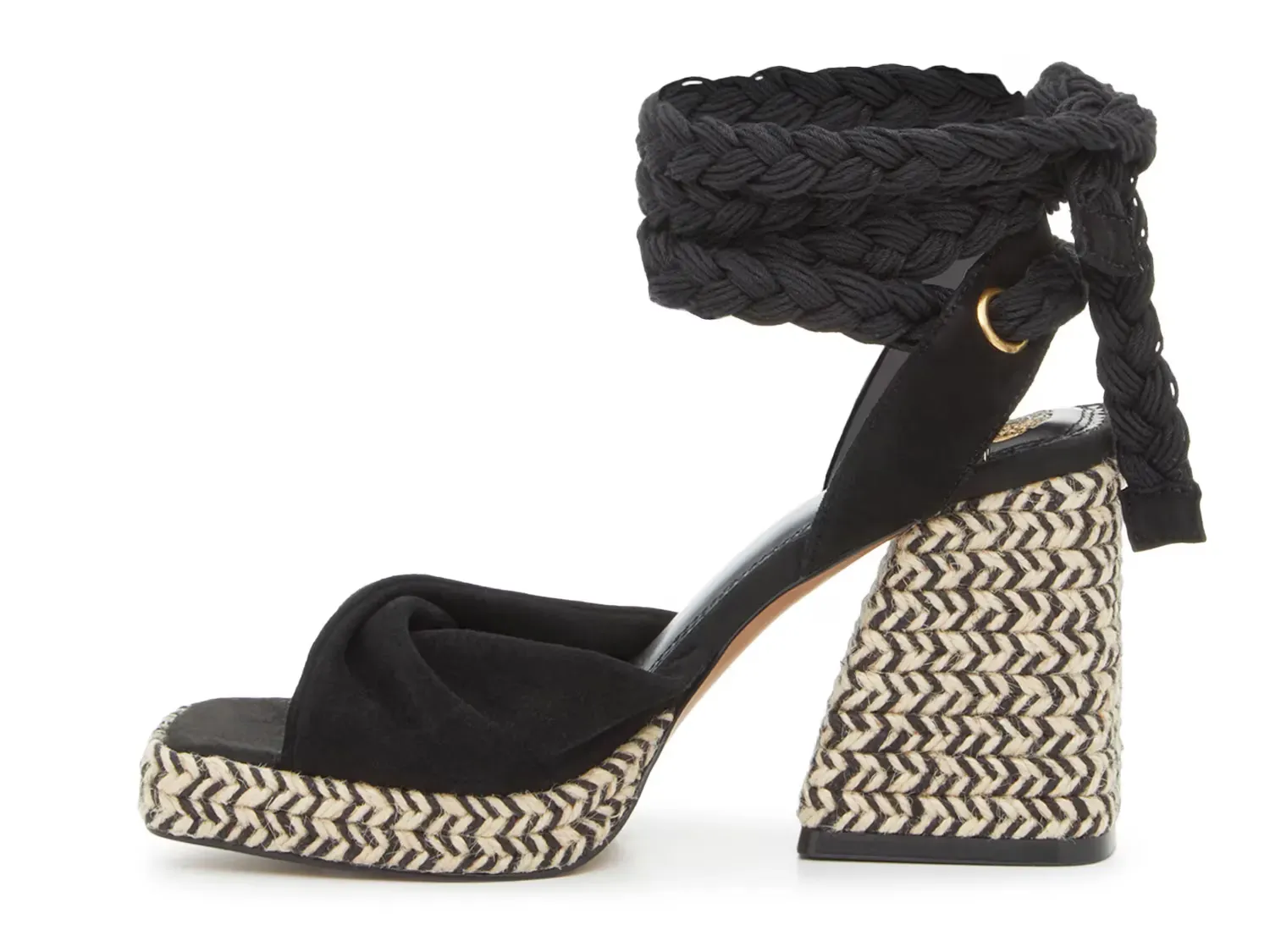 Сандалии Paddge на шнуровке Vince Camuto, Black/Beige — фото 3