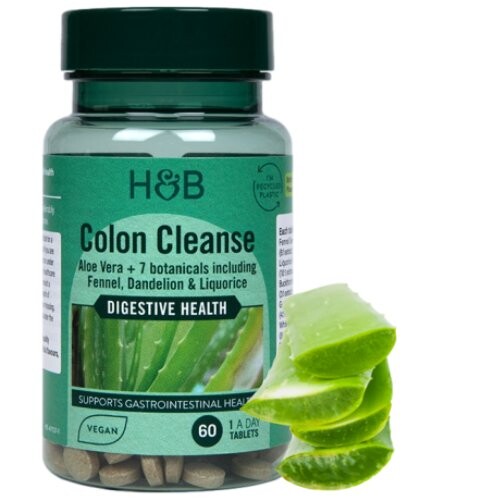 

Holland & Barrett, Colon Cleanse алоэ, Очищение кишечника, 120 таблеток.