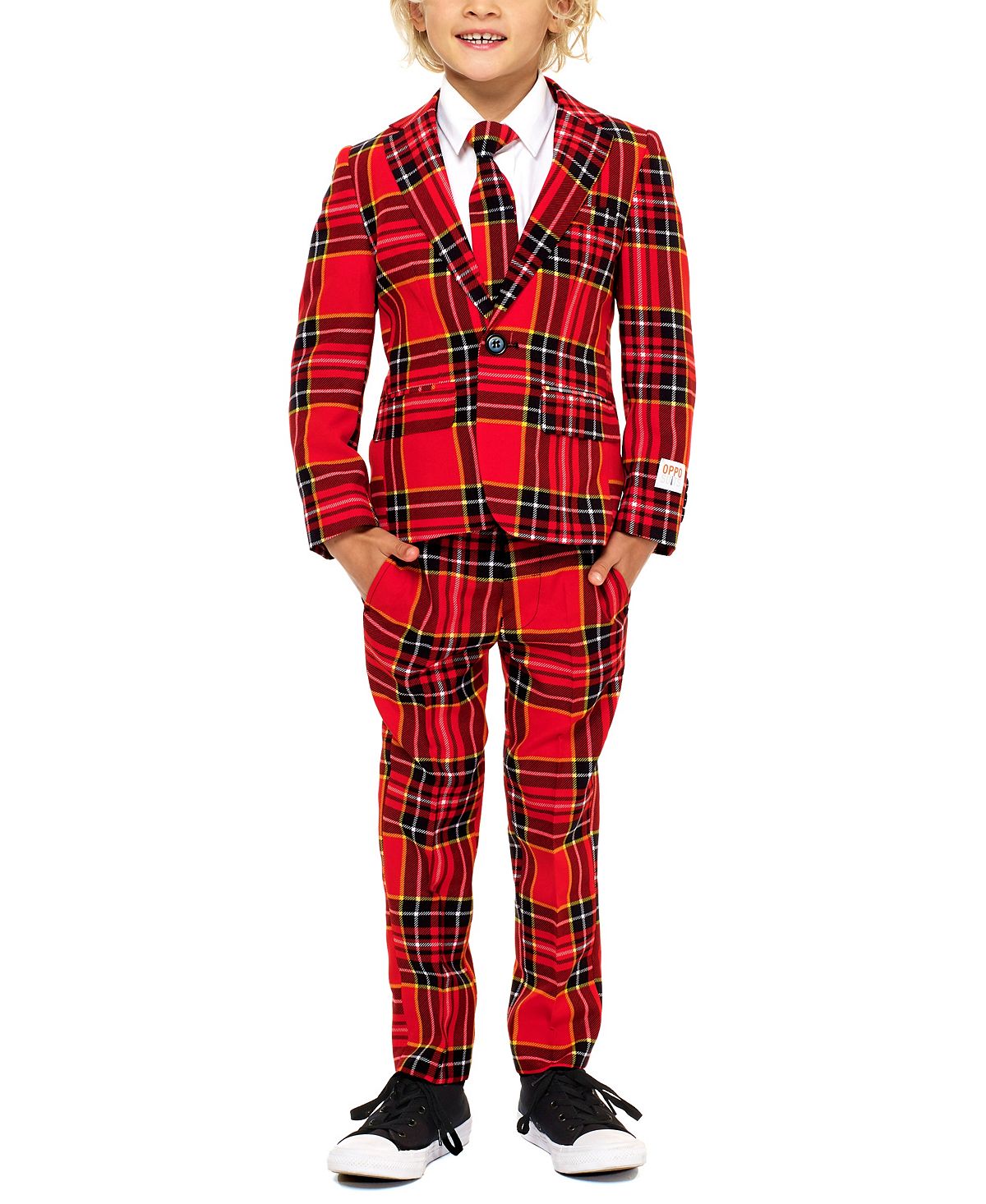 

Рождественский костюм лесоруба OppoSuits, красный