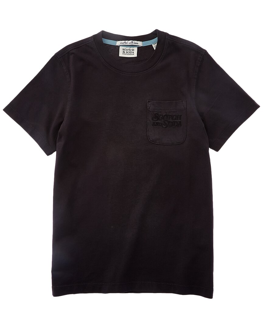 

Футболка Scotch & Soda с эффектом поношенности, черный