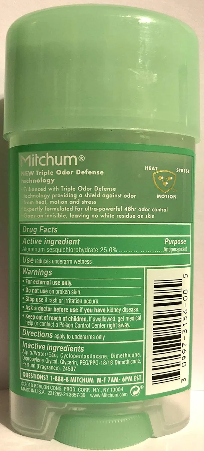 Женский гелевый антиперспирант-дезодорант Mitchum Power Gel Powder Fresh, 63.8 г (3 шт.) Mitchum — фото 3