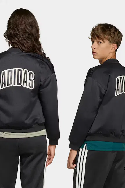 Куртка бомбер детская Adidas, черный — фото 3