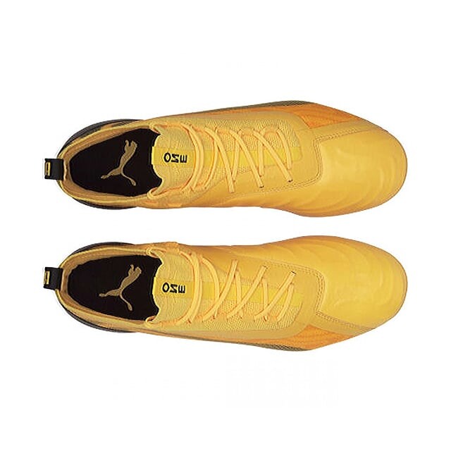 Мужские желтые футбольные бутсы 20 1 fg/ag Puma, желтый — фото 3