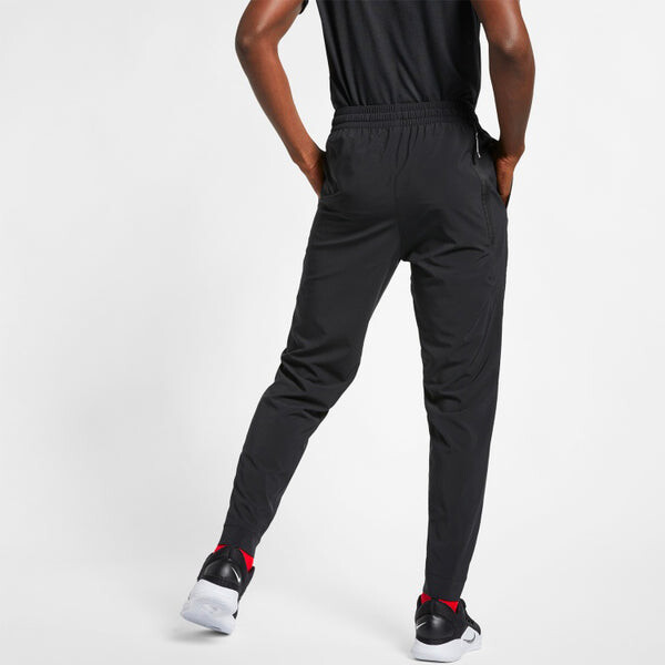 Брюки logo pattern solid color casual sports long pants black Nike, черный — фото 4