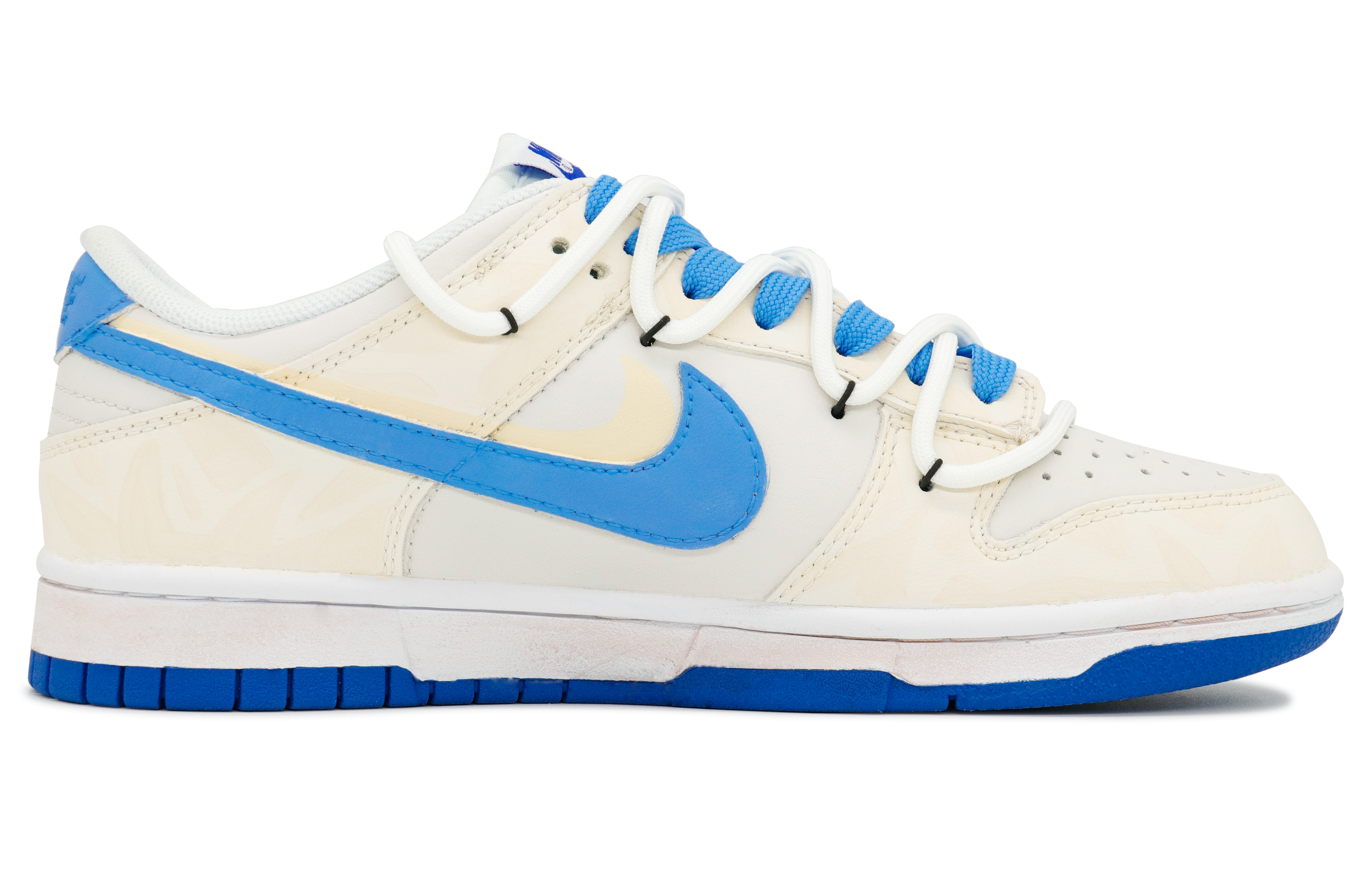 

Кроссовки Nike Dunk Skateboarding Shoes Men Low-top Beige/Blue, цвет Love in the North Island