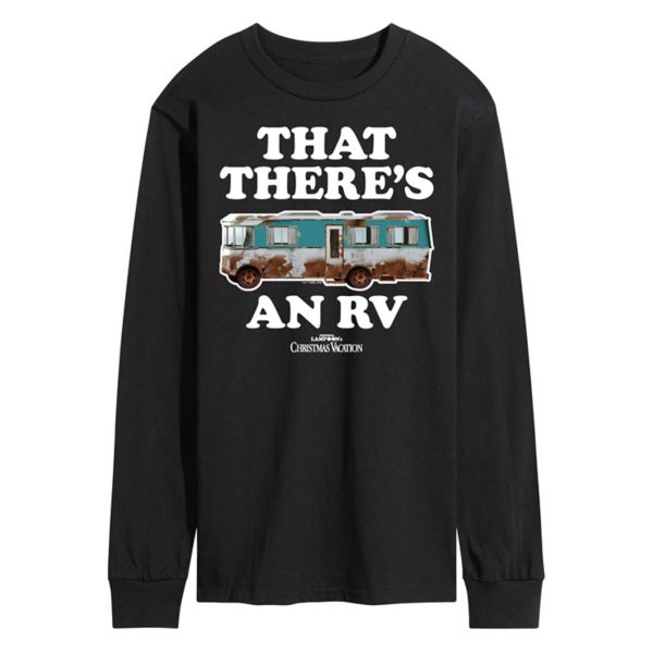 

Мужская футболка с длинным рукавом National Lampoon's Christmas Vacation и принтом RV Licensed Character, черный