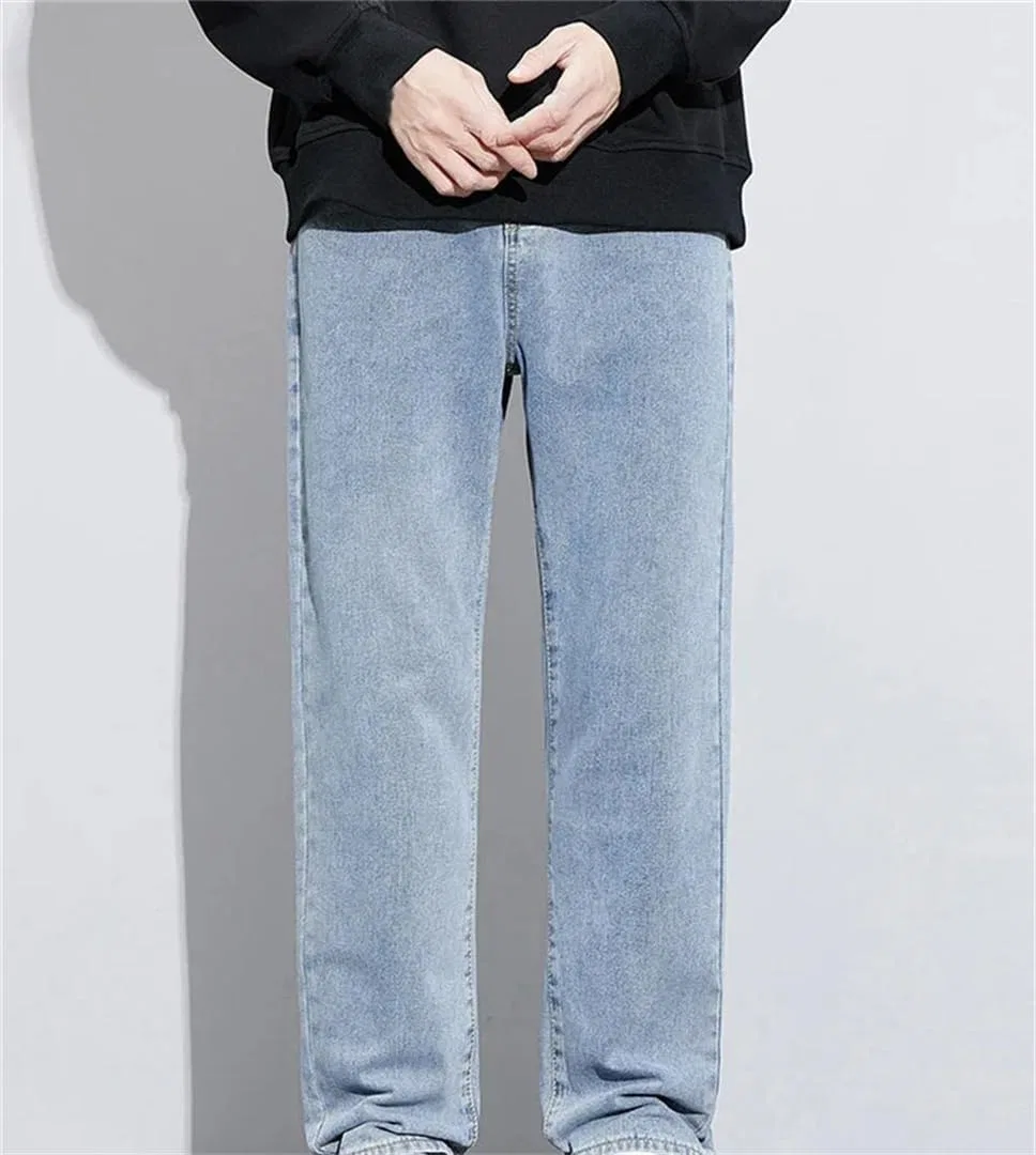 Джинсы свободные Men's Baggy Jeans, голубой — фото 4