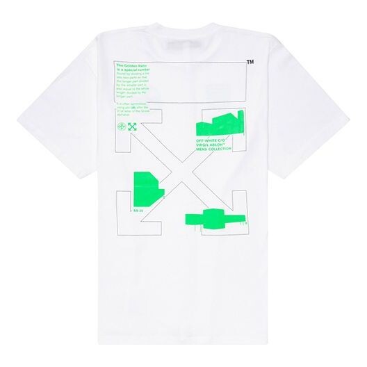 

Футболка 2020 ss street style oversize short sleeve Off-White, белый