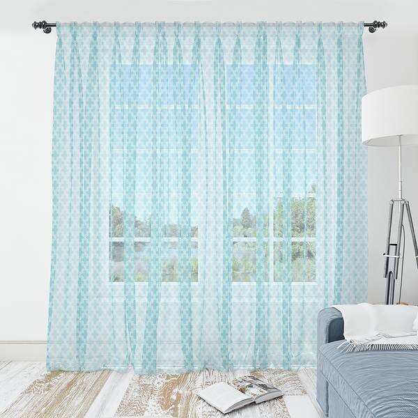 

Штора Abakuhaus Traditionell 2 шт, 274x240x0,5 см цвет hellblau und weiß